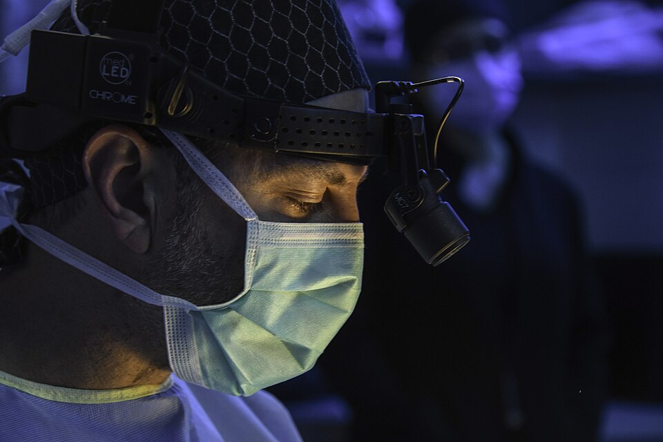Anaesthesia in the operating theatre