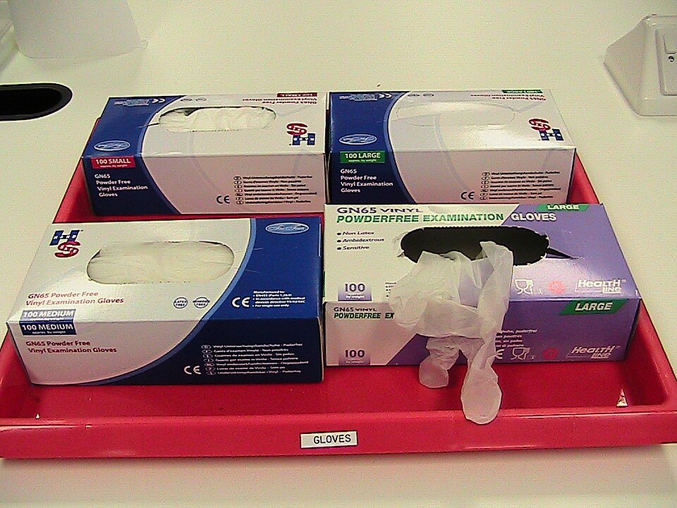 Protective gloves and PPE